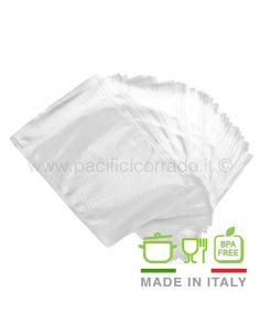 Rotolo buste sottovuoto 100 micron goffrati 20cm per cottura - PapoLab