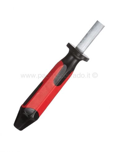 Dick - Acciaino regularcut tondo 30 cm manico rosso e nero