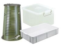 Vaschette, contenitori e pattumiere per uso alimentare