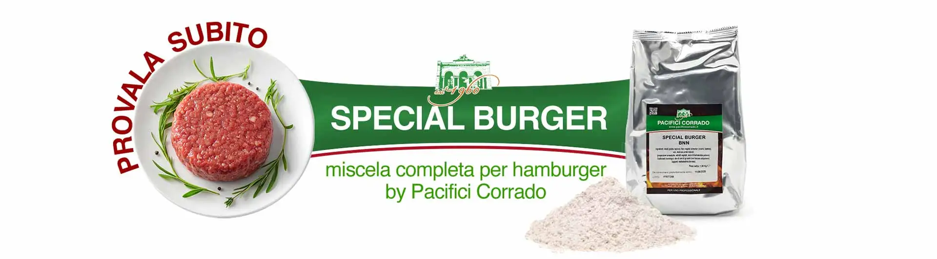 miscela completa per hamburger Special Burger delle Pacifici Corrado